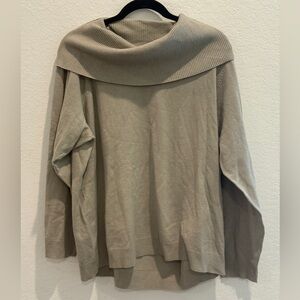Torrid Taupe Cowl Neck Sweater